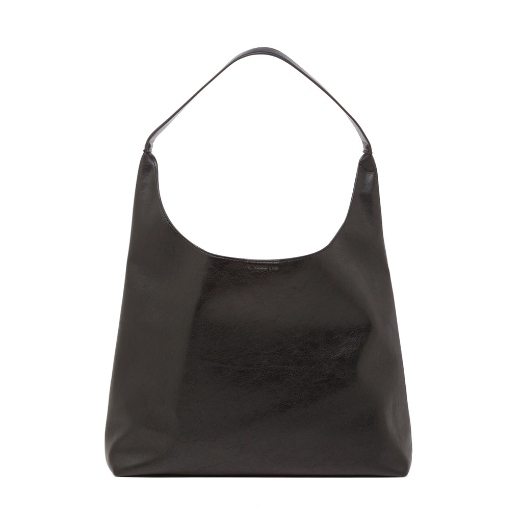 Borsa a spalla nera da Donna con chiusura bottone Lora Ferres