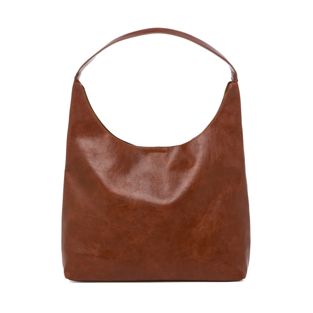 Borsa a spalla marrone da Donna con logo Lora Ferres