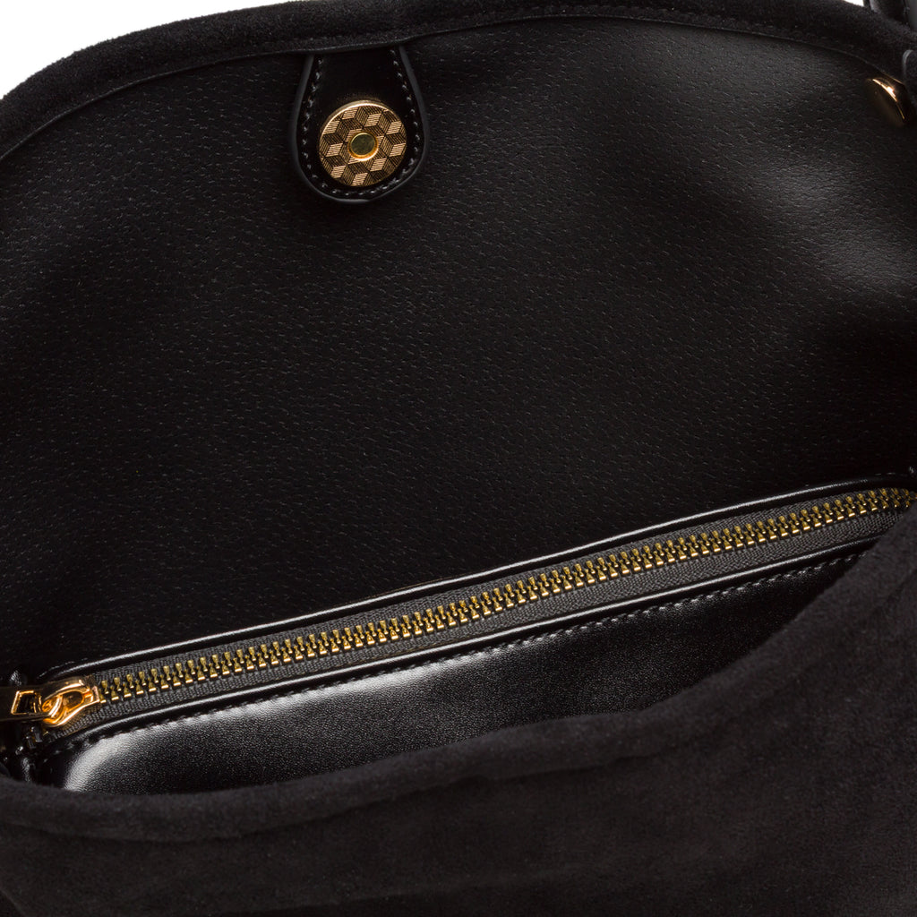 Borsa a secchiello nera da Donna con logo Lora Ferres