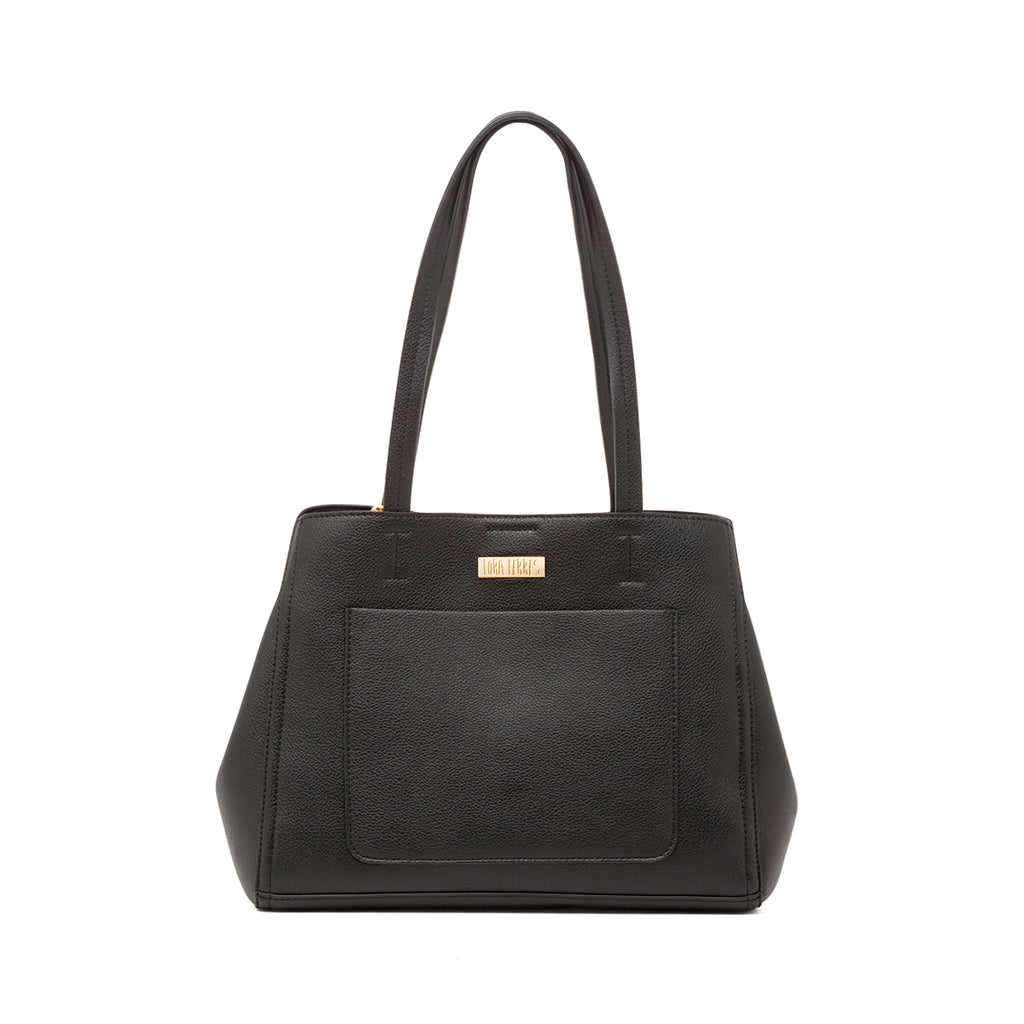 Borsa a spalla nera da Donna con portafoglio Lora Ferres