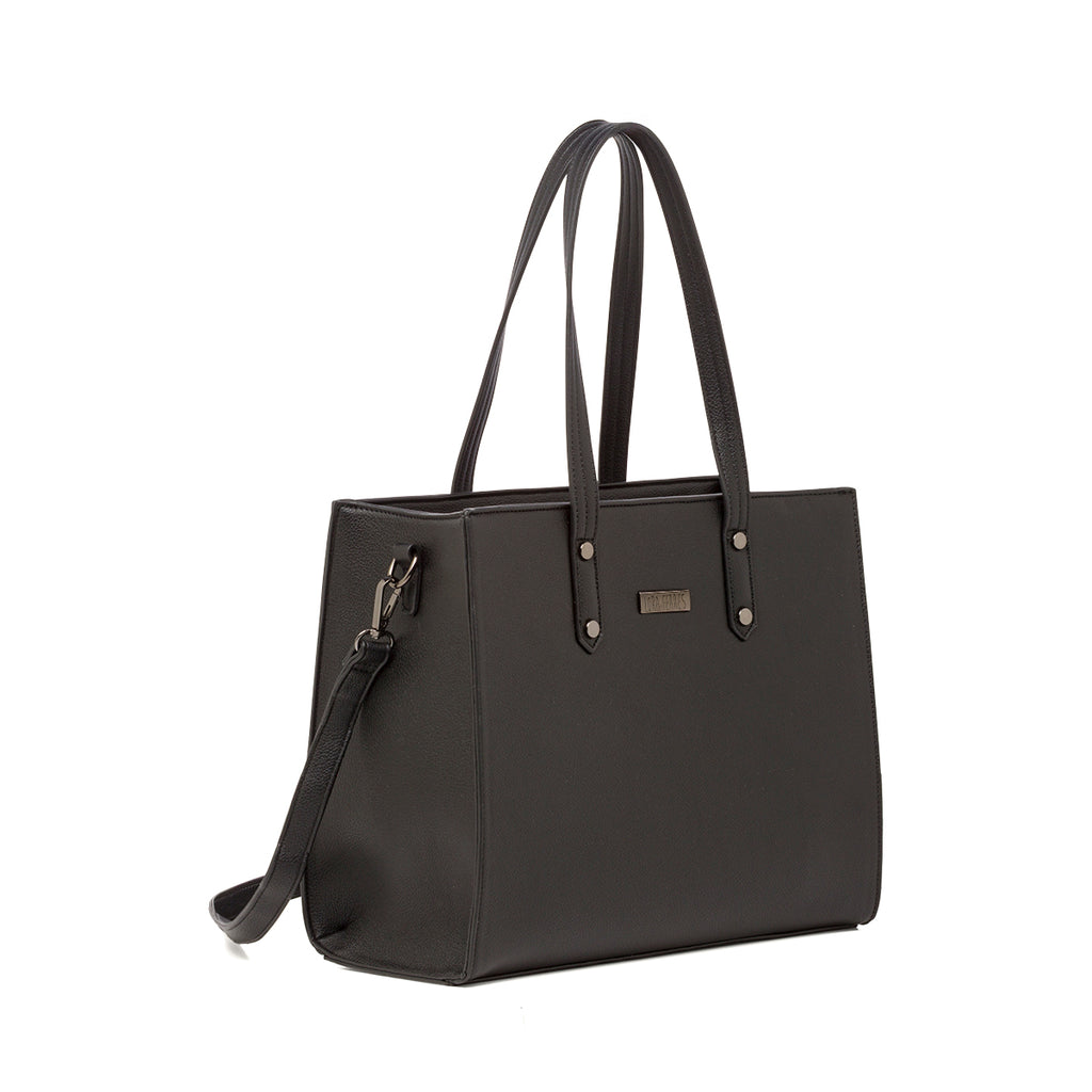 Borsa a spalla nera da Donna con tracolla rimovibile Lora Ferres