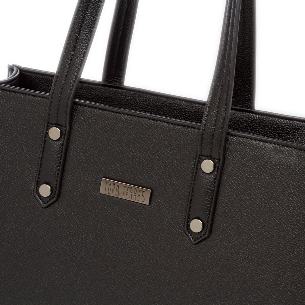 Borsa a spalla nera da Donna con tracolla rimovibile Lora Ferres