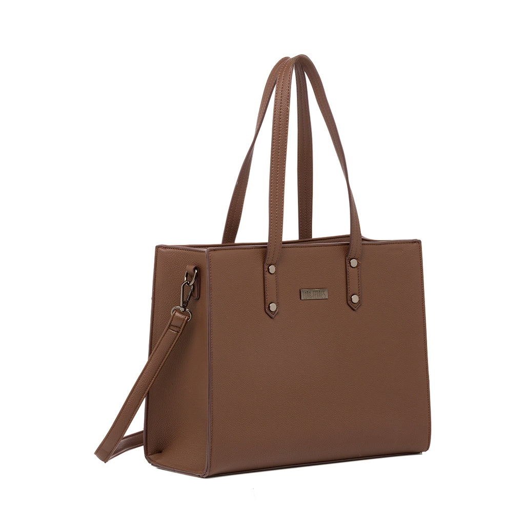 Borsa a spalla marrone da Donna con tracolla rimovibile Lora Ferres