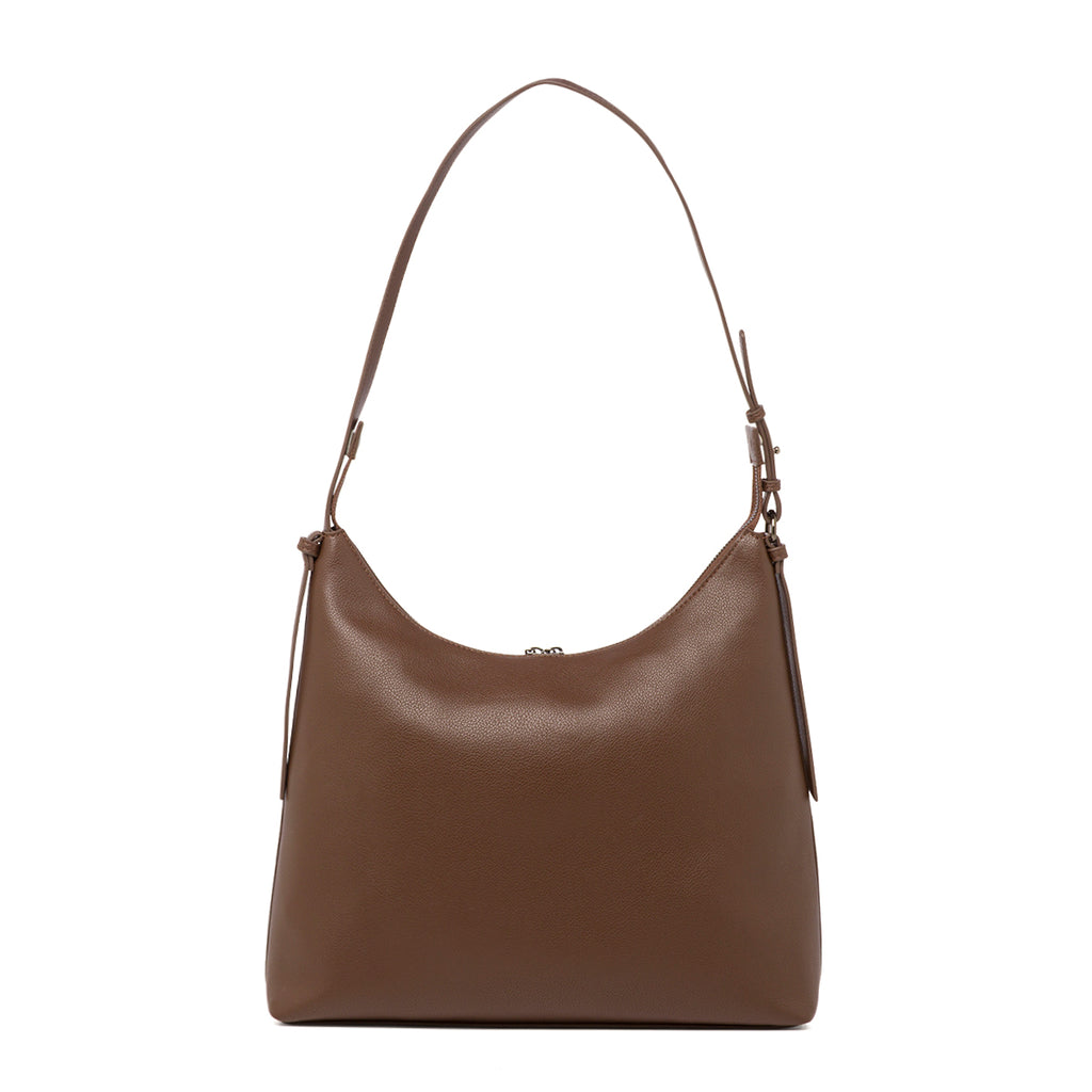 Borsa a spalla marrone da Donna con chiusura zip Lora Ferres