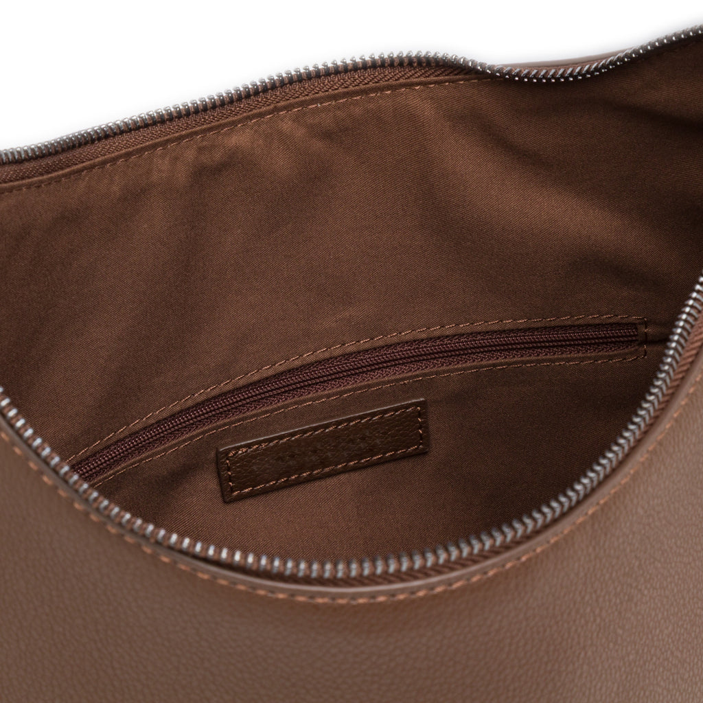 Borsa a spalla marrone da Donna con chiusura zip Lora Ferres