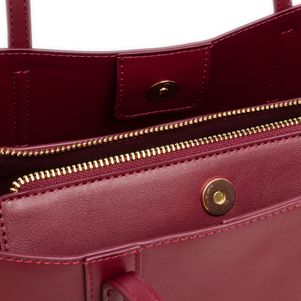 Borsa a spalla rossa da Donna con tracolla rimovibile Lora Ferres