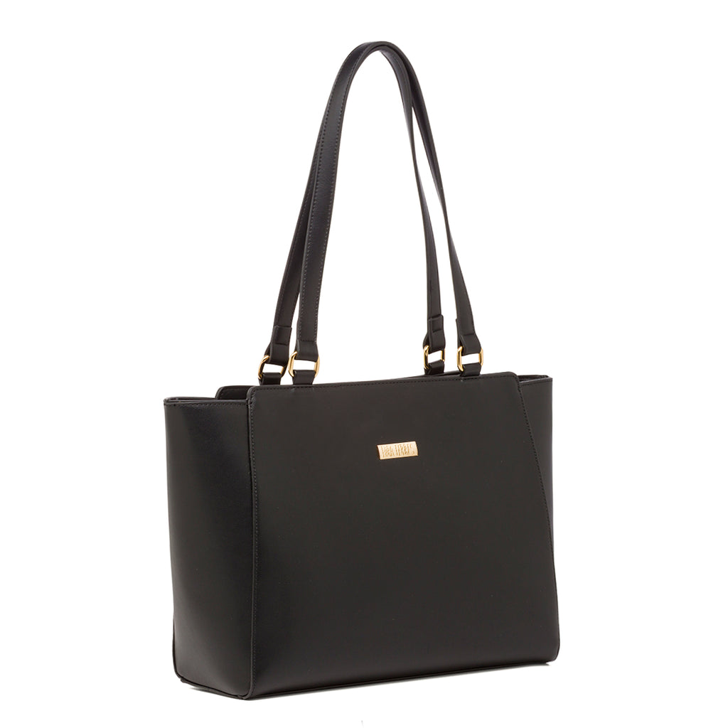 Borsa a spalla nera da Donna con portamonete Lora Ferres