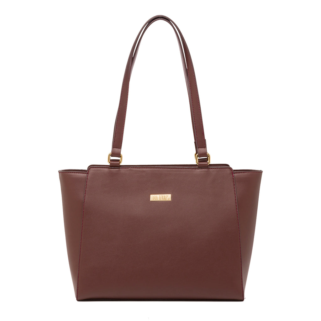 Borsa a spalla marrone da Donna con portamonete Lora Ferres