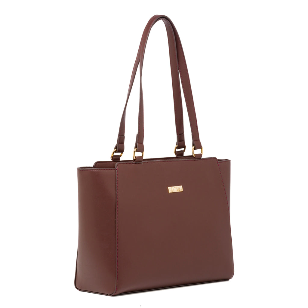 Borsa a spalla marrone da Donna con portamonete Lora Ferres