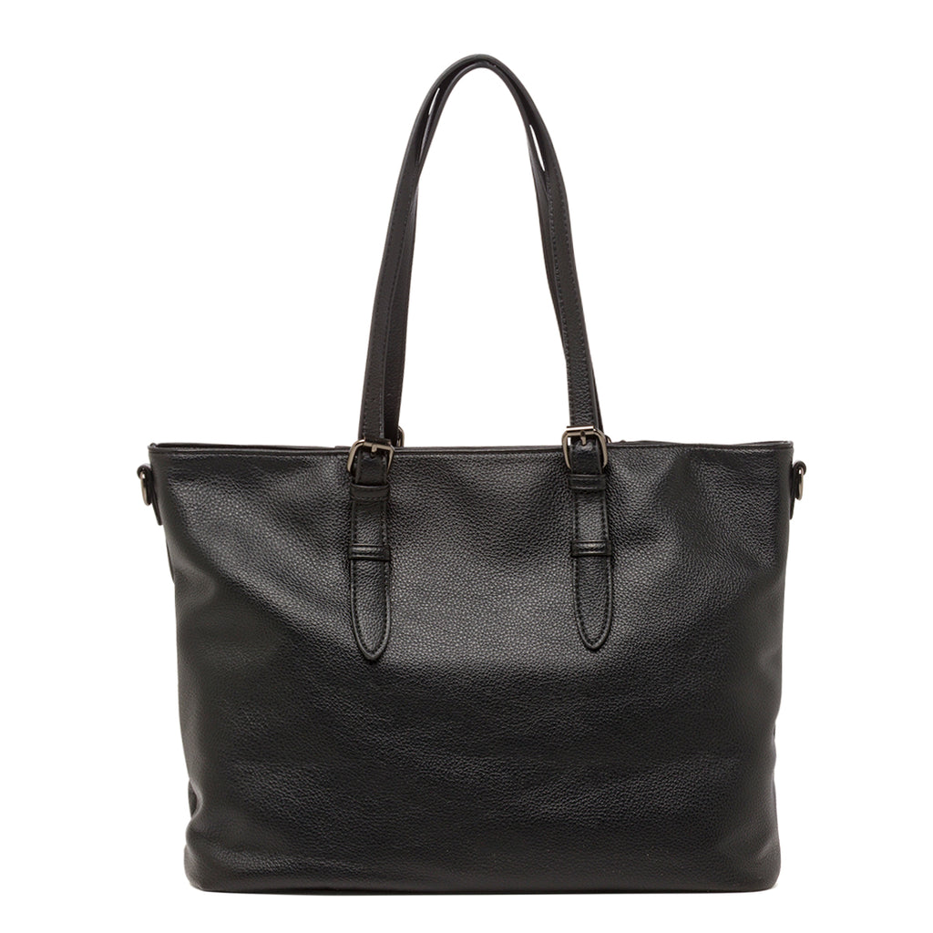 Borsa da Donna Nera con Doppio Manico  Swish Jeans