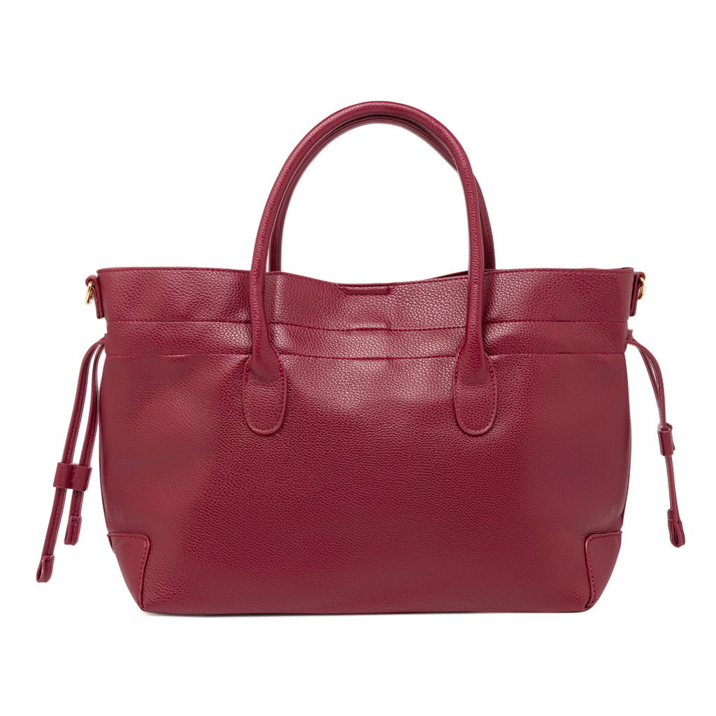 Borsa a spalla comoda ed elegante da donna bordeaux Lora Ferres