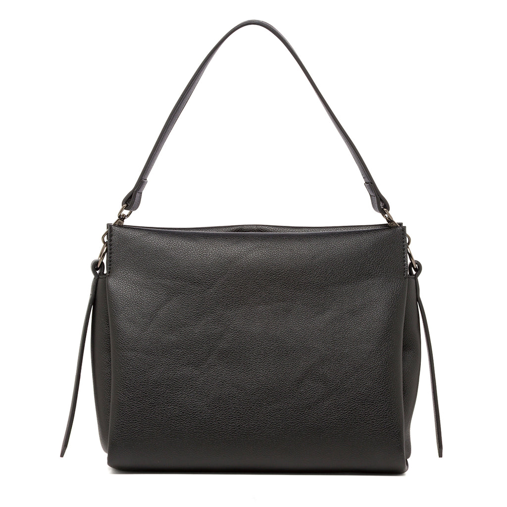 Borsa a Spalla da Donna Nera con Tracolla Regolabile Lora Ferres