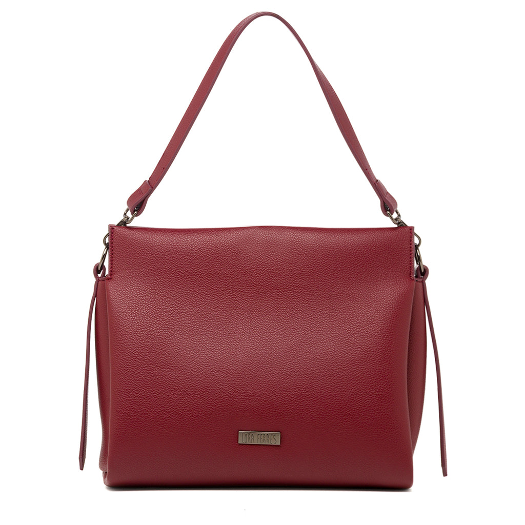Borsa a Spalla da Donna Rossa con Tracolla Regolabile Lora Ferres