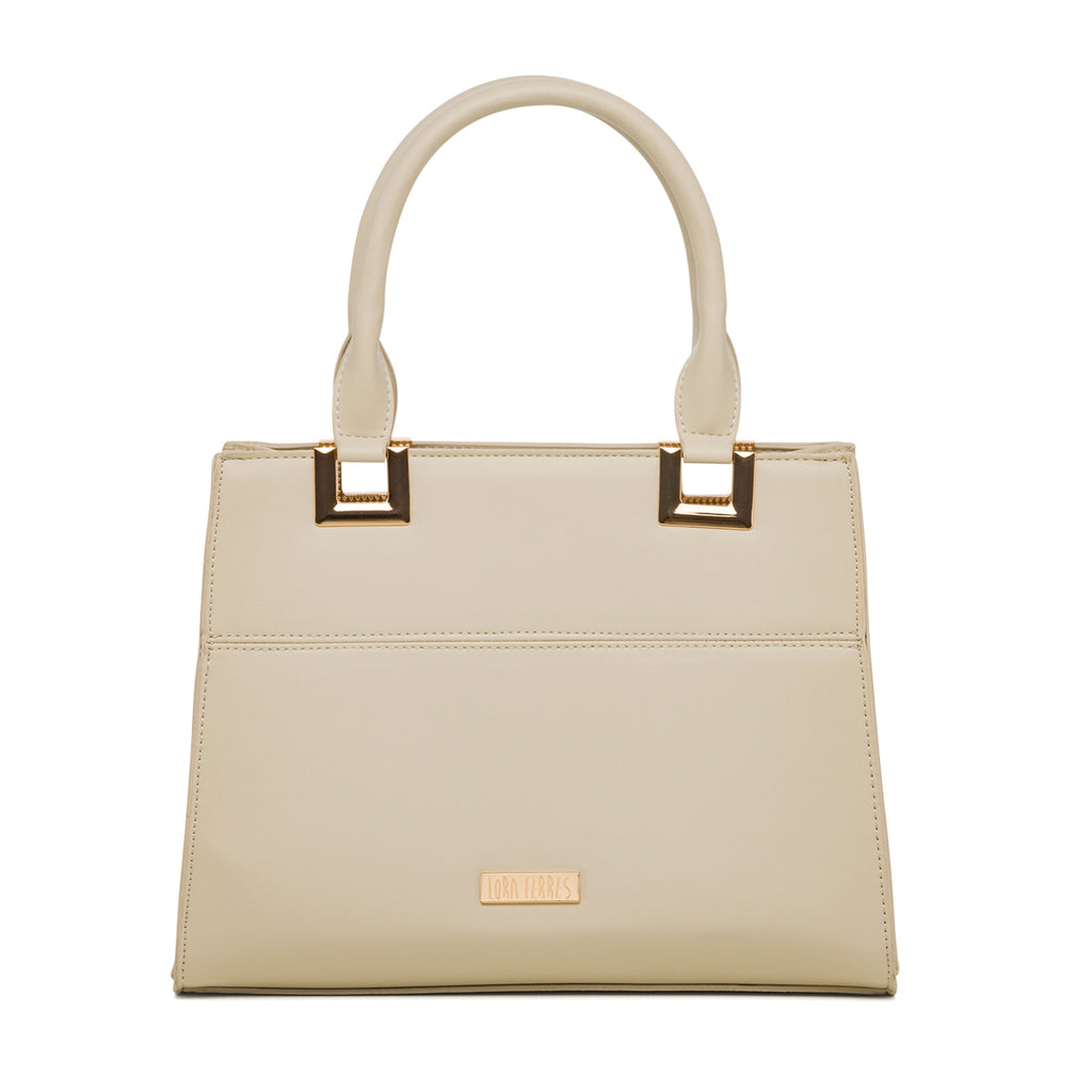 Borsa a mano da donna bianca off-white Lora Ferres