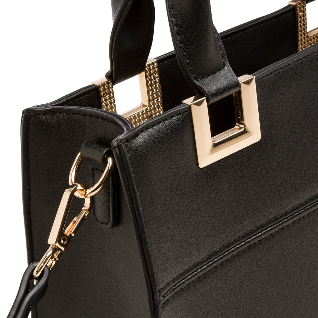 Borsa a mano nera da donna Lora Ferres