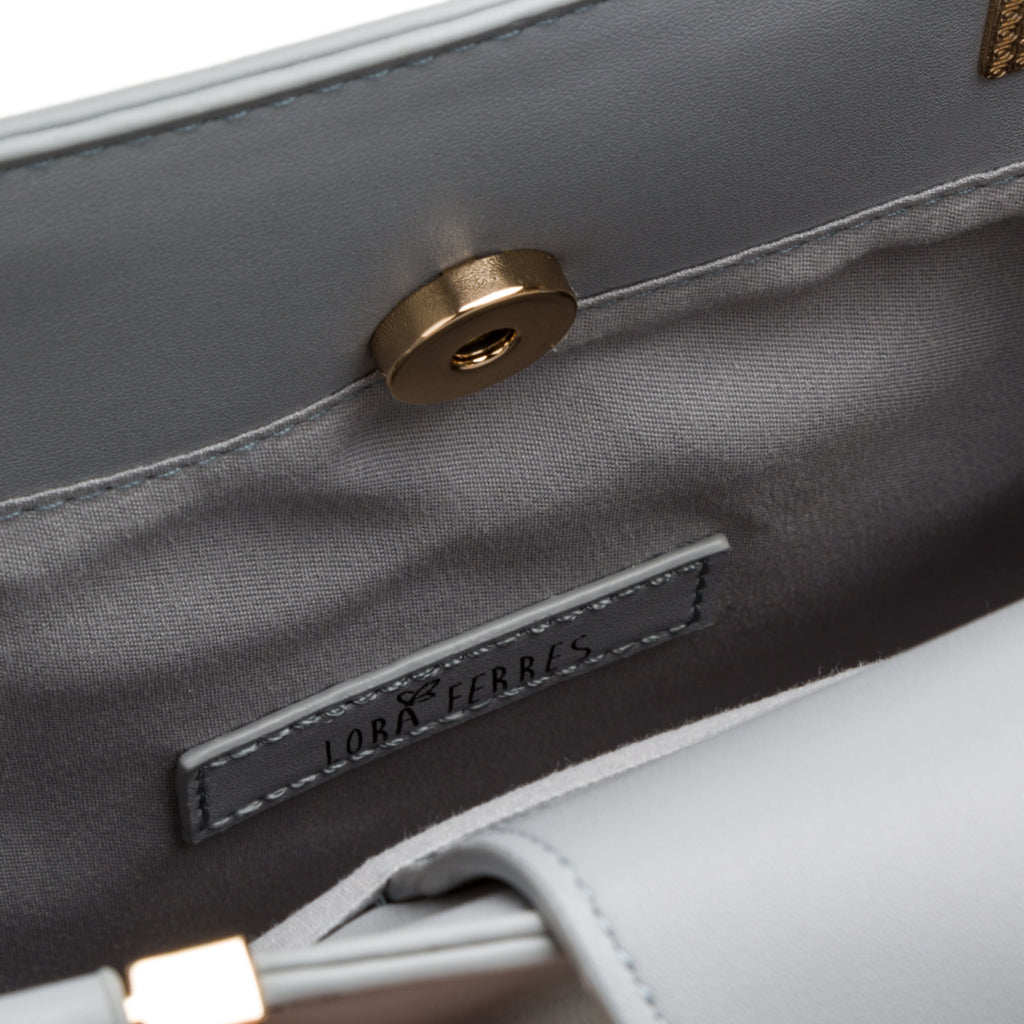 Borsa a mano azzurra da donna Lora Ferres