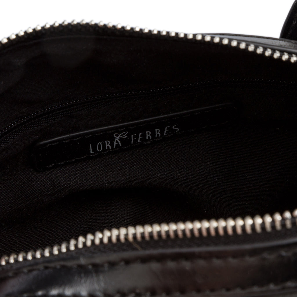 Borsa a mano da donna nera Lora Ferres