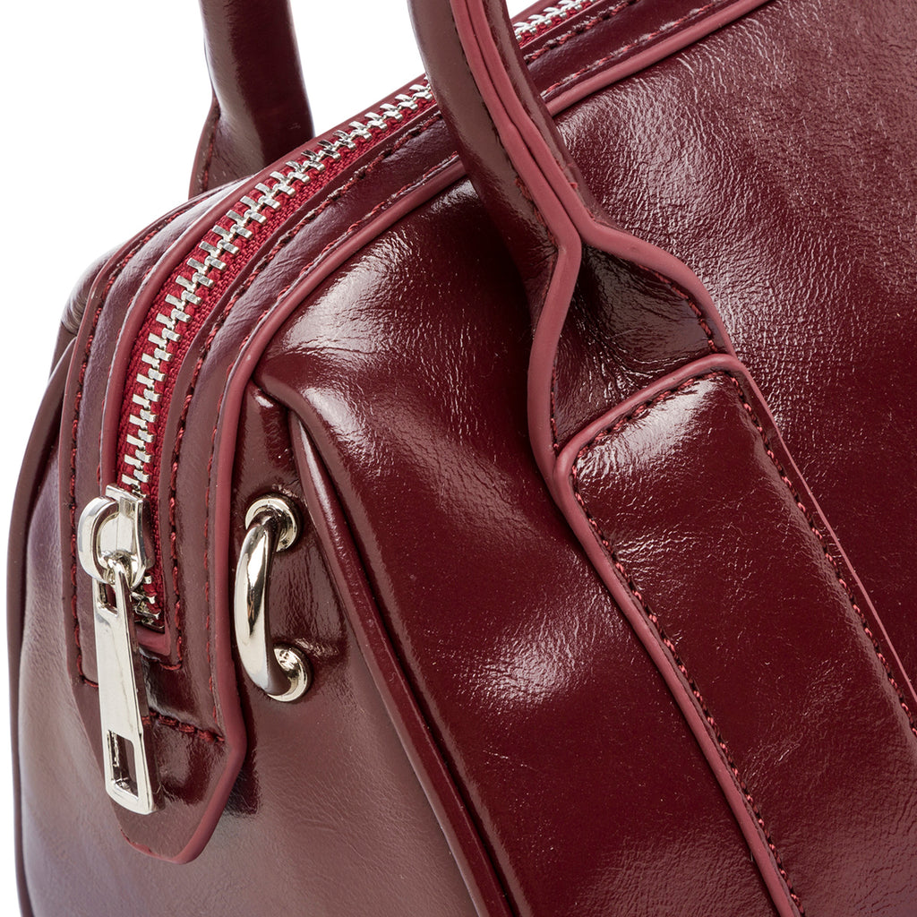 Borsa a mano bordeaux da donna Lora Ferres