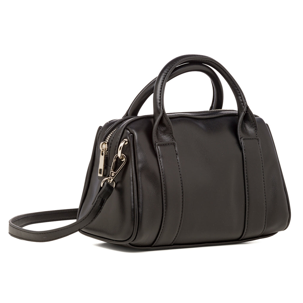 Borsa a mano bauletto nera da donna Lora Ferres