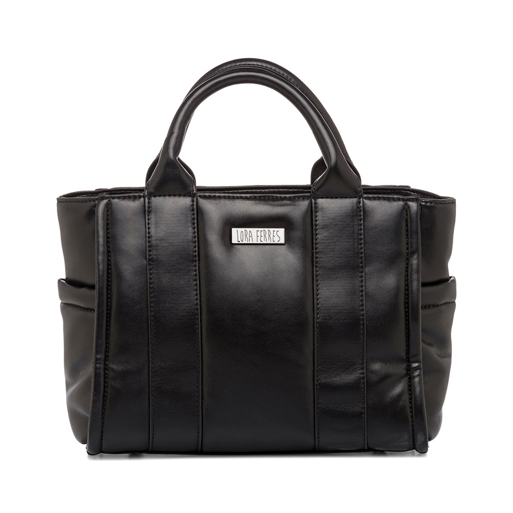 Borsa a mano Nera da Donna con logo Lora Ferres