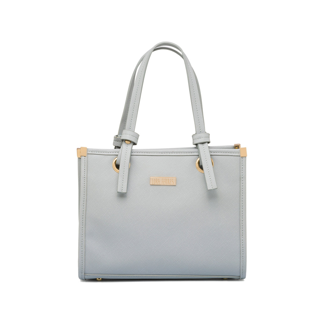 Borsa a mano azzurra da Donna con manico dettaglio nodo Lora Ferres