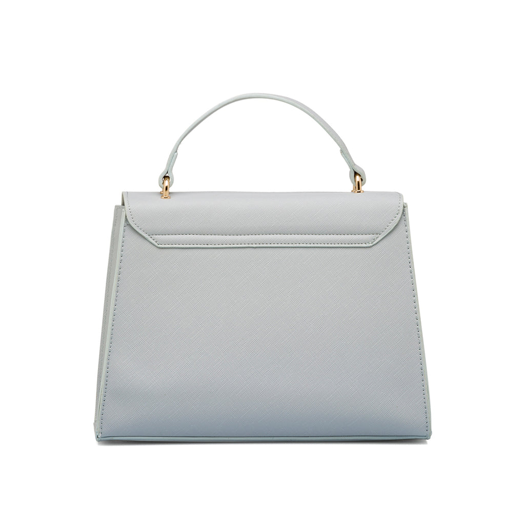 Borsa a mano azzurra da Donna con targhetta logo Lora Ferres