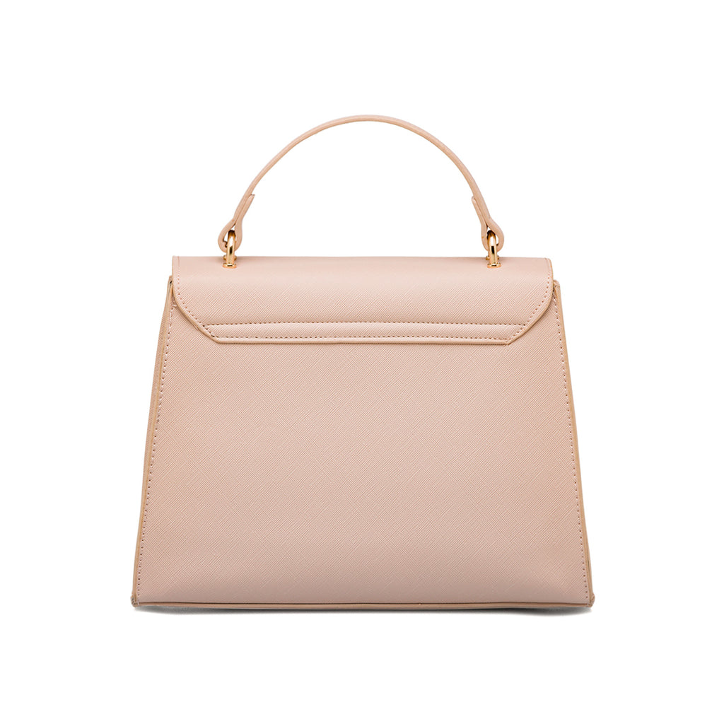 Borsa a mano rosa da Donna con targhetta logo Lora Ferres