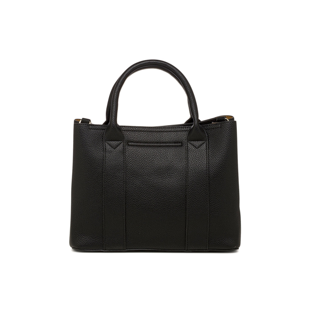 Borsa a mano nera da Donna con logo in metallo Lora Ferres