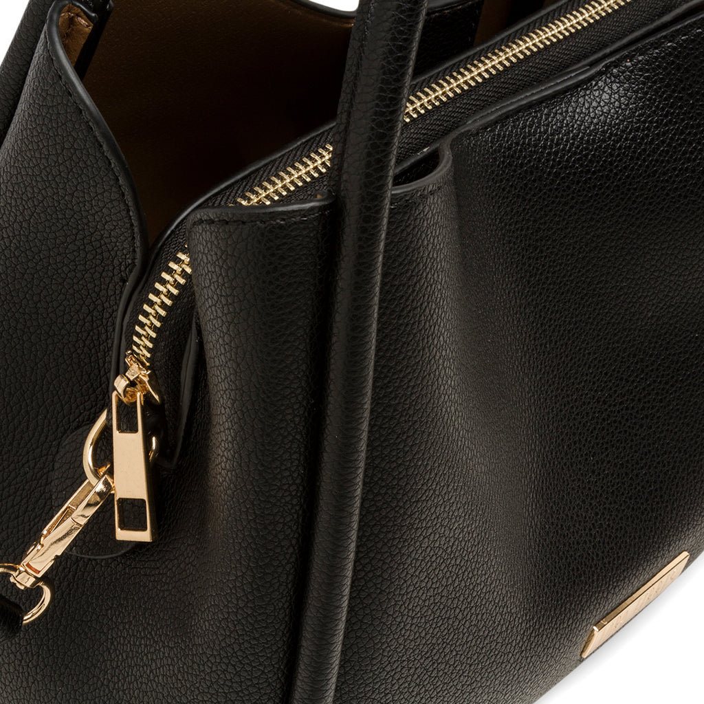 Borsa a mano nera da Donna con logo frontale Lora Ferres