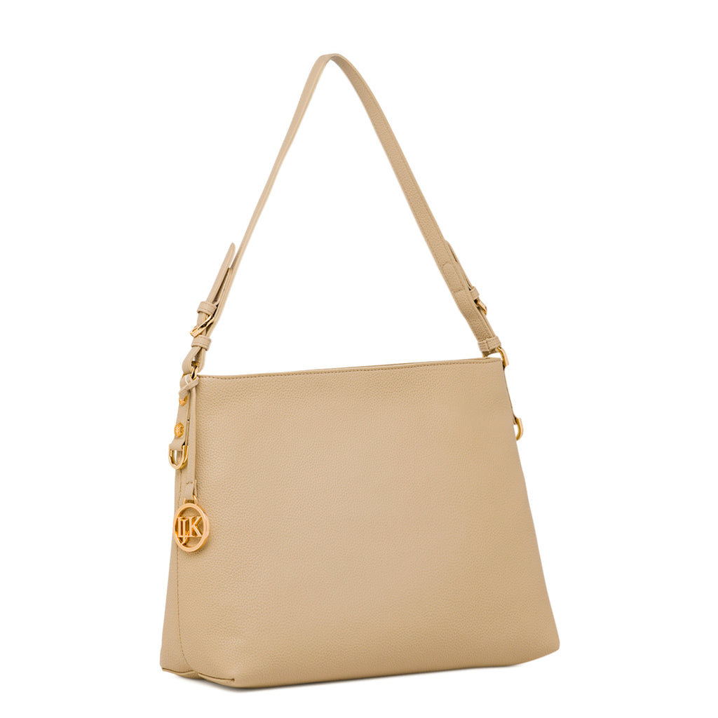 Borsa a mano beige da Donna con ciondolo Lumberjack