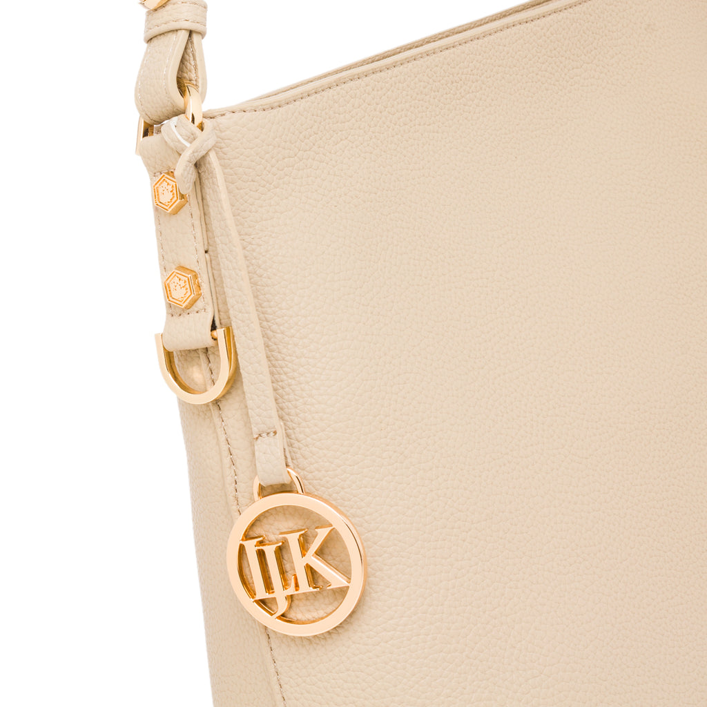 Borsa a mano beige da Donna con ciondolo Lumberjack