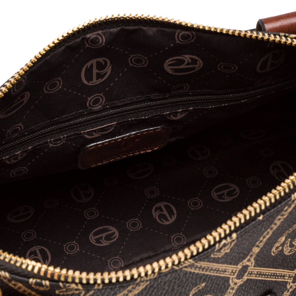 Borsa a mano nera da Donna con stampa Giulia Pieralli