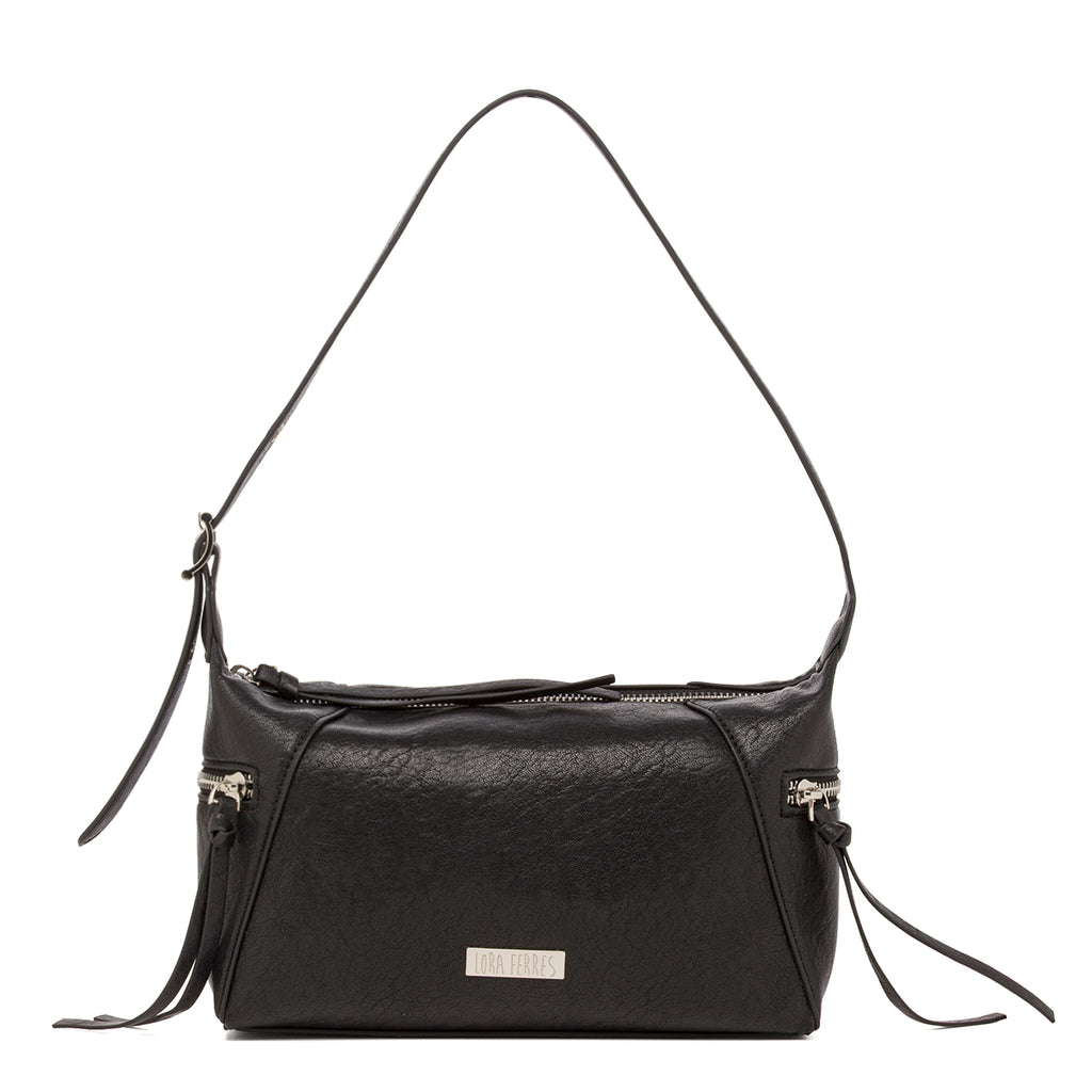 Borsa a spalla nera da Donna Lora Ferres