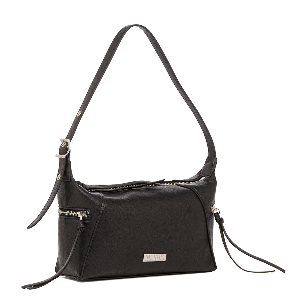Borsa a spalla nera da Donna Lora Ferres