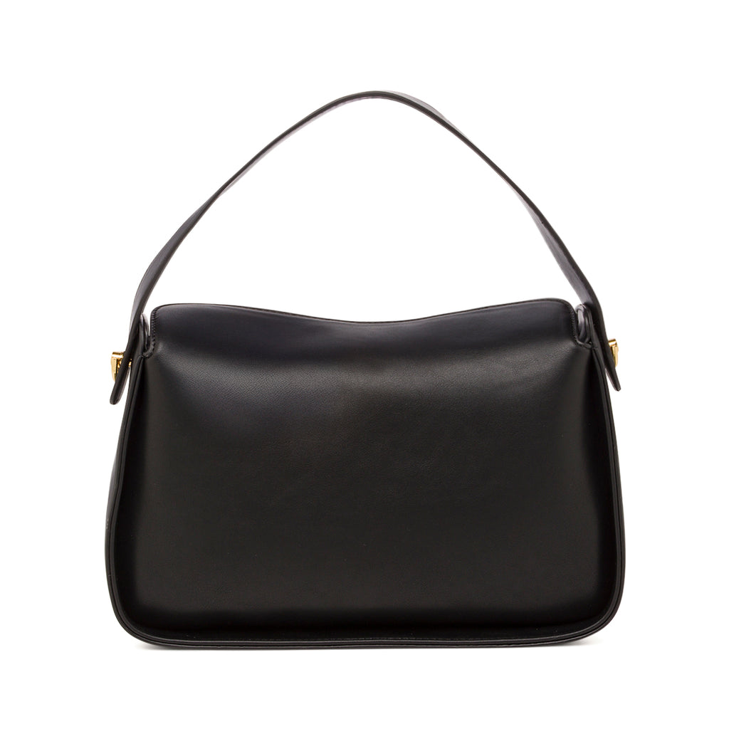 Borsa a mano nera da Donna con logo e tracolla rimovibile Lora Ferres