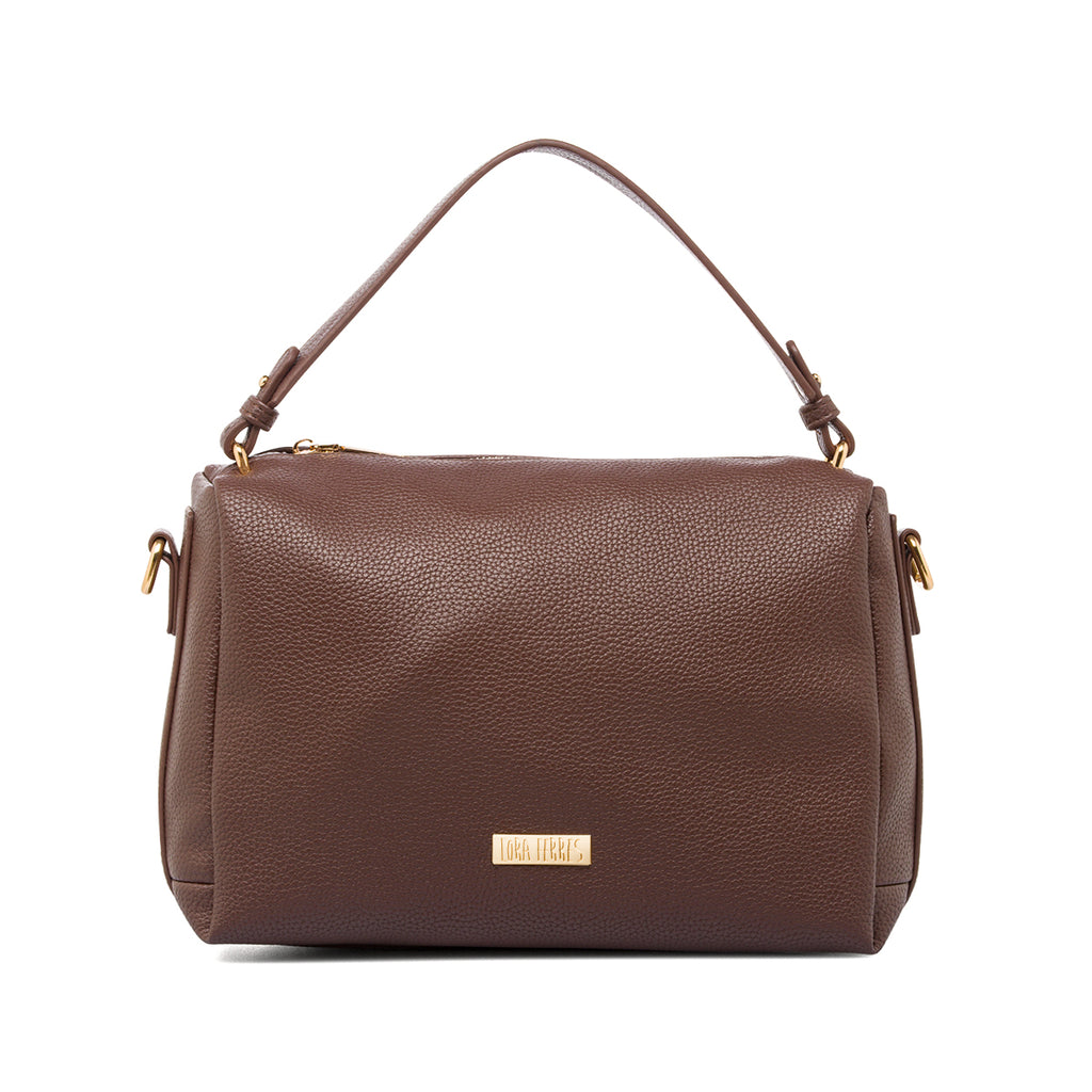 Borsa a mano marrone da Donna con portamonete Lora Ferres