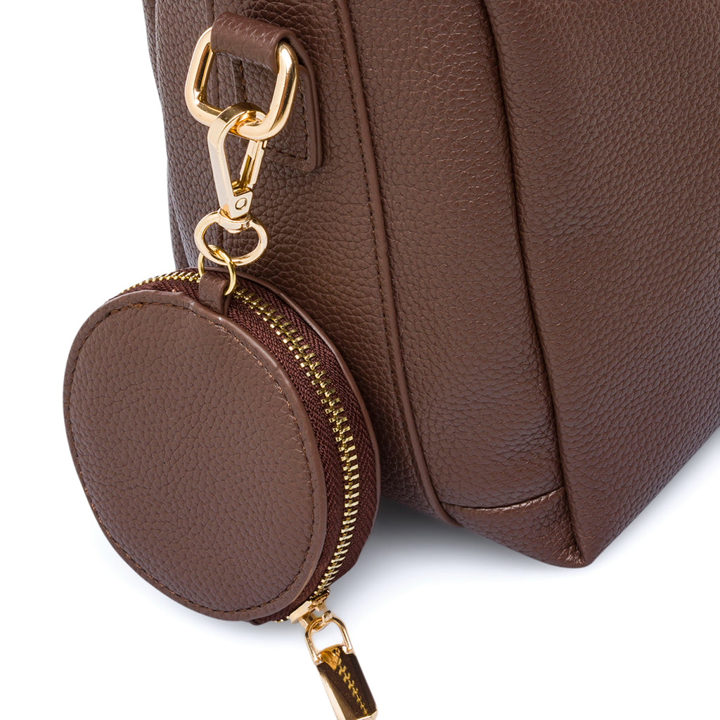 Borsa a mano marrone da Donna con portamonete Lora Ferres