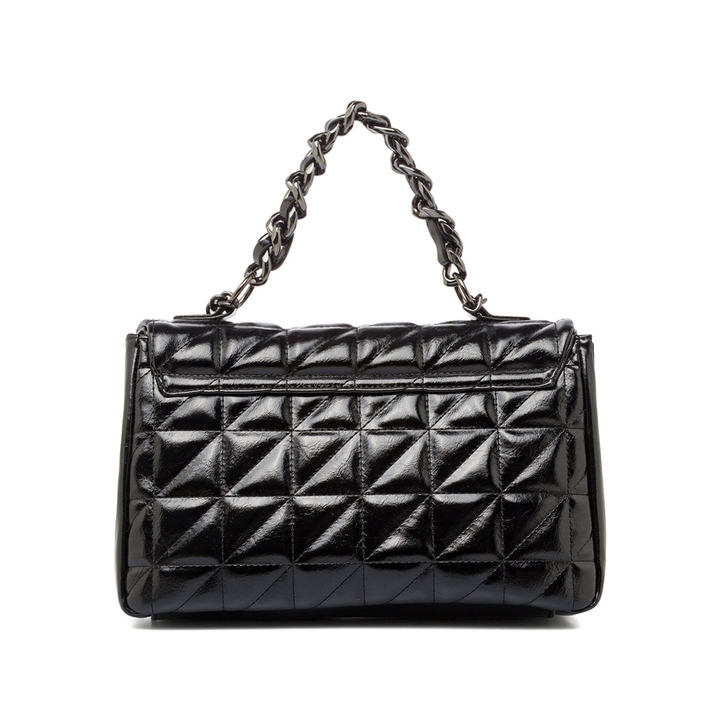 Borsa a mano nera da Donna con manici a catena Lora Ferres