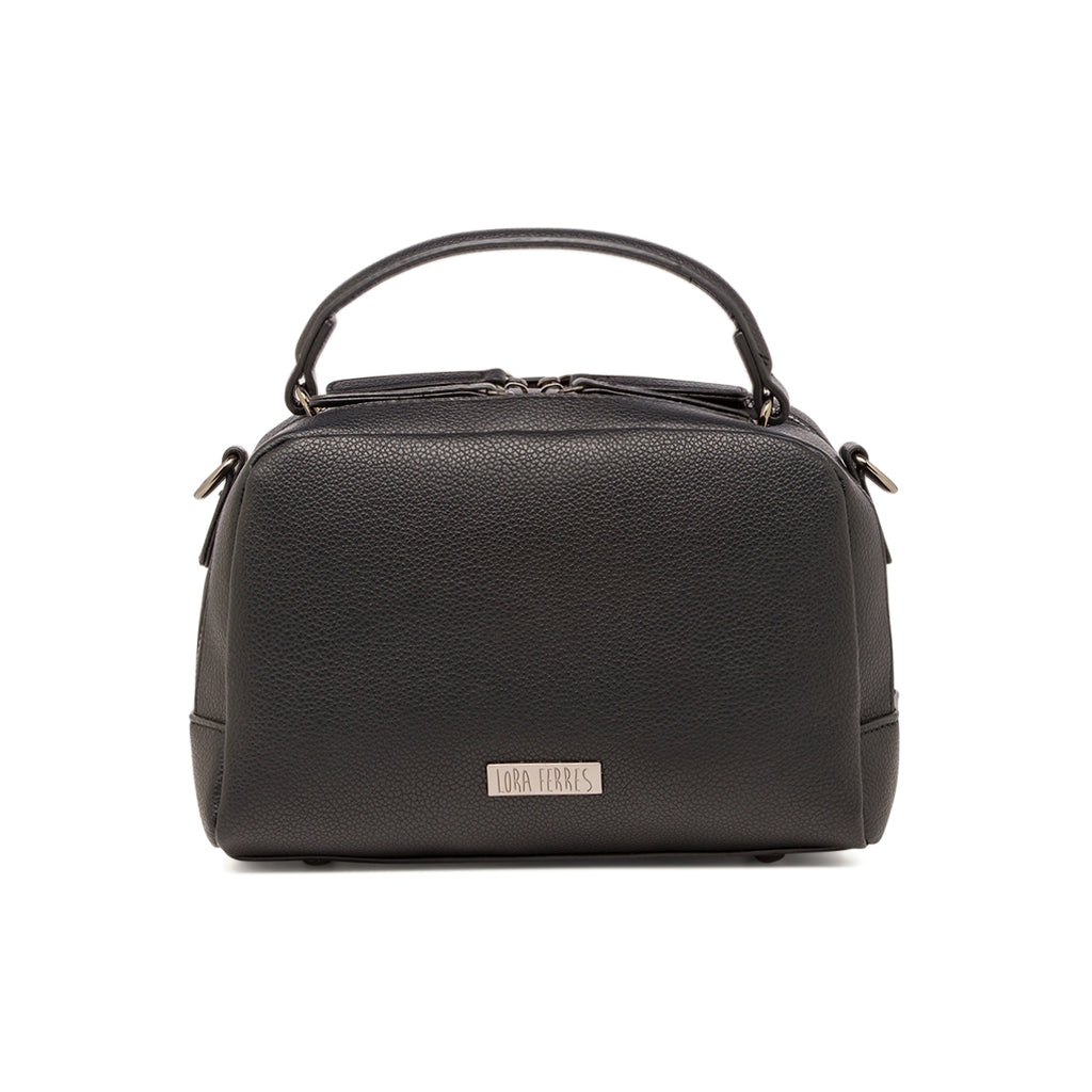 Borsa a mano da donna nera Lora Ferres con tracolla