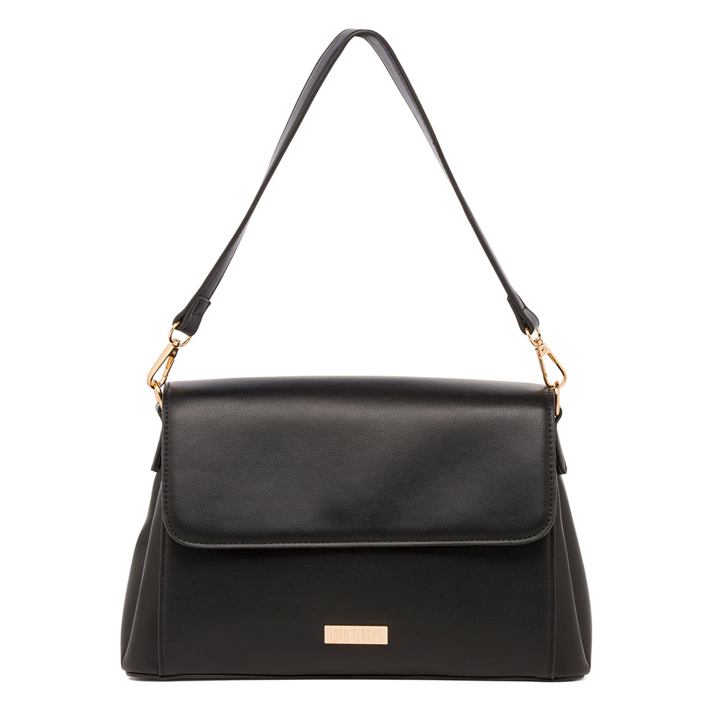 Borsa a mano nera da Donna con Tracolla removibile Lora Ferres