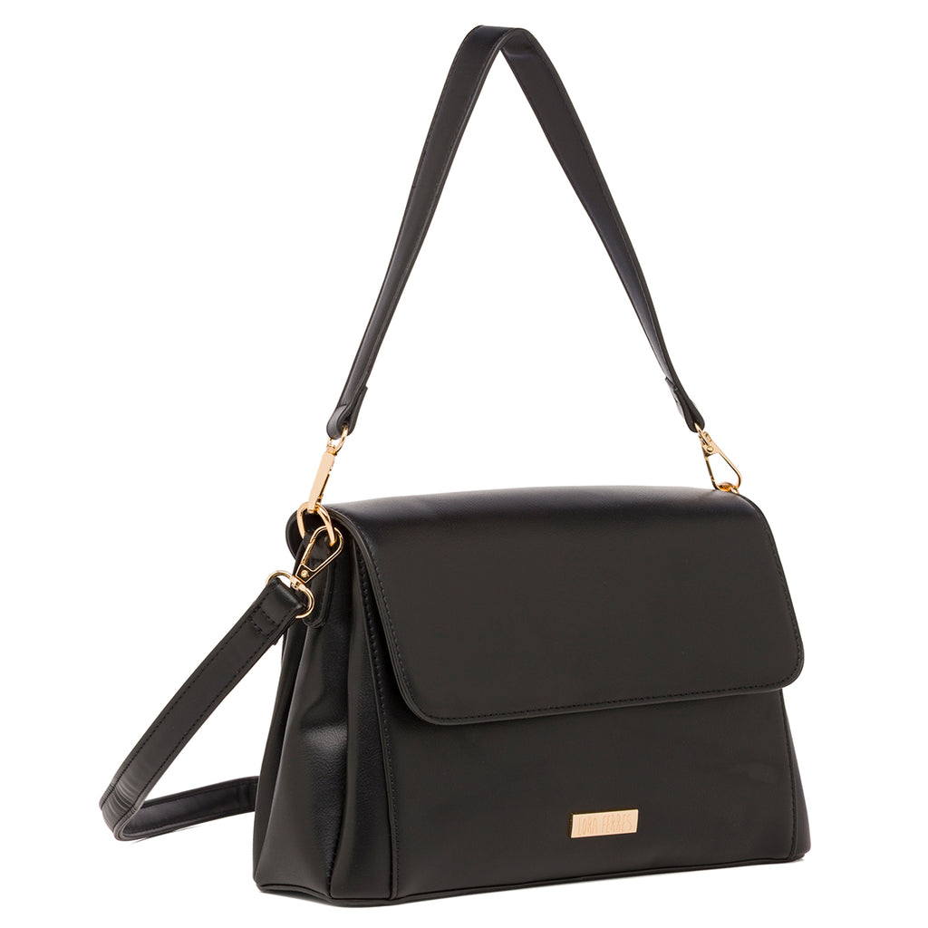 Borsa a mano nera da Donna con Tracolla removibile Lora Ferres