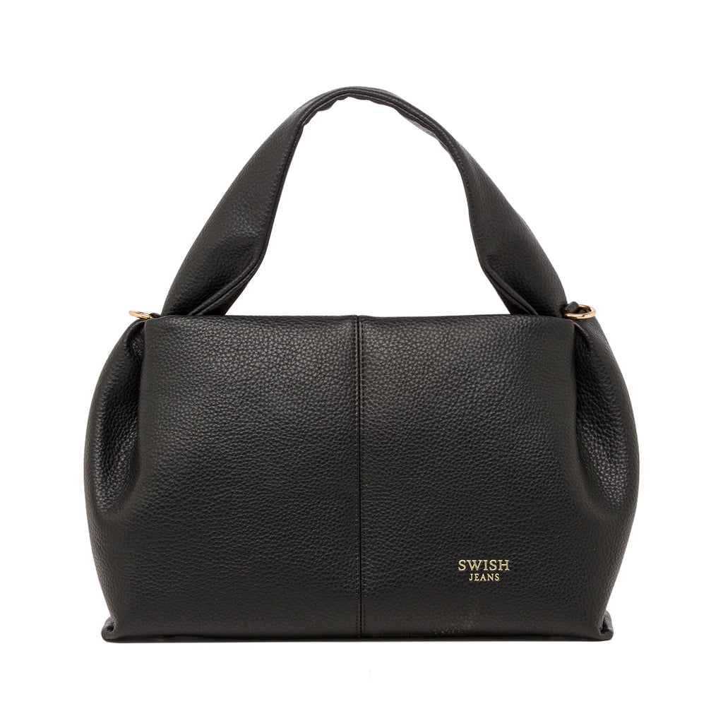 Borsa a Mano da Donna Nera con Manico Imbottito Swish Jeans