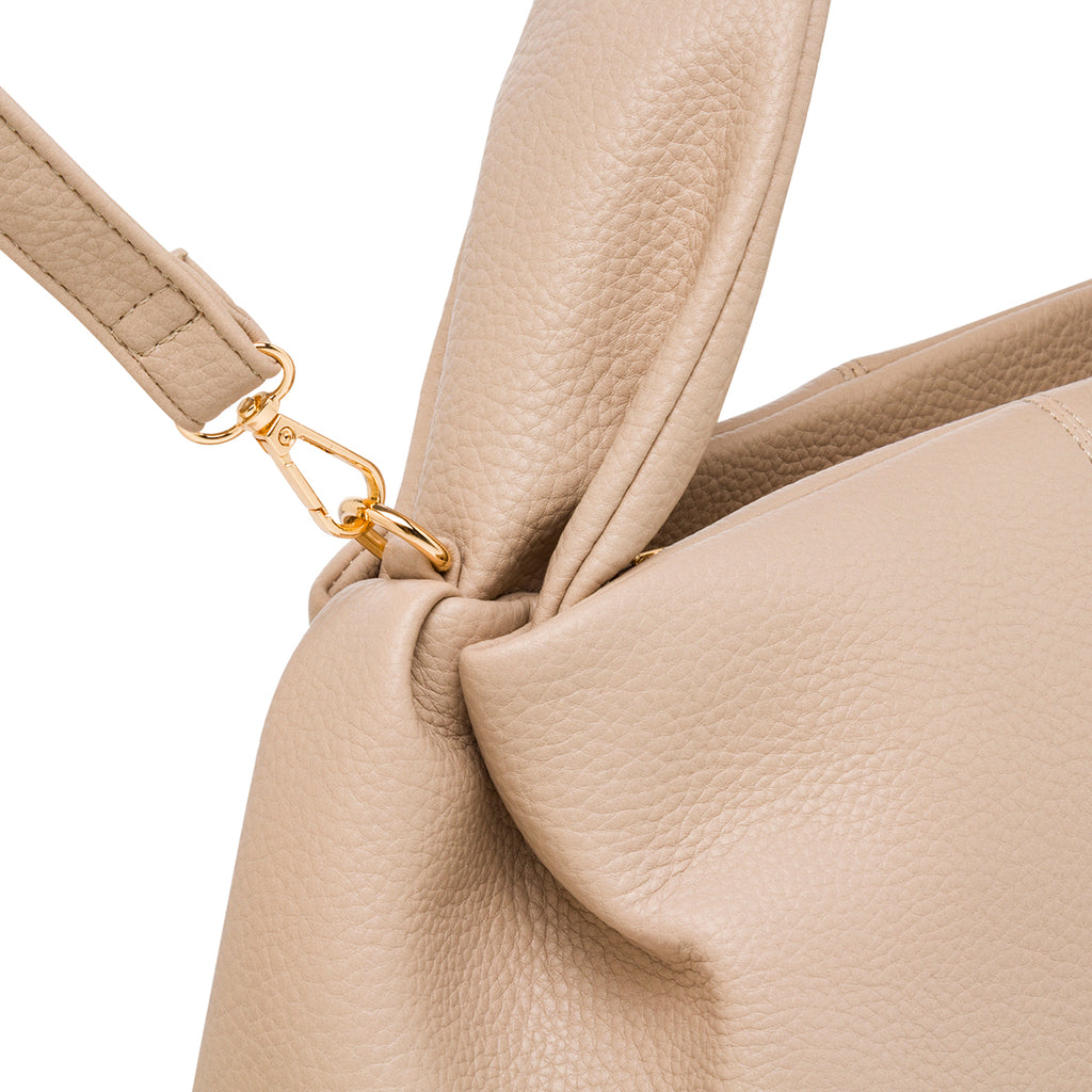 Borsa a Mano da Donna Beige con Manico Imbottito Swish Jeans
