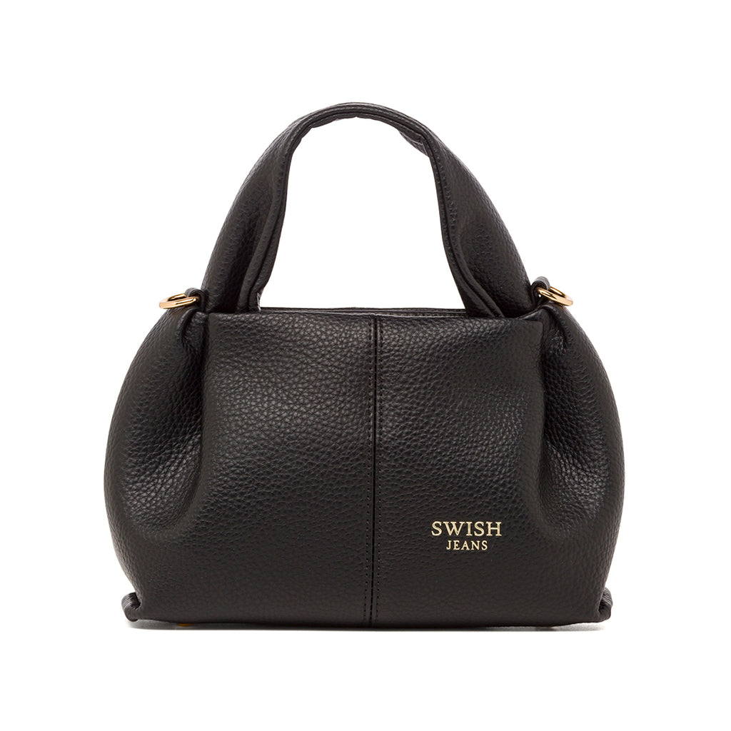 Borsa a Mano da Donna Nera con Tracolla Regolabile Swish Jeans