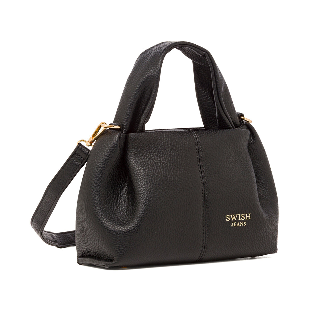 Borsa a Mano da Donna Nera con Tracolla Regolabile Swish Jeans