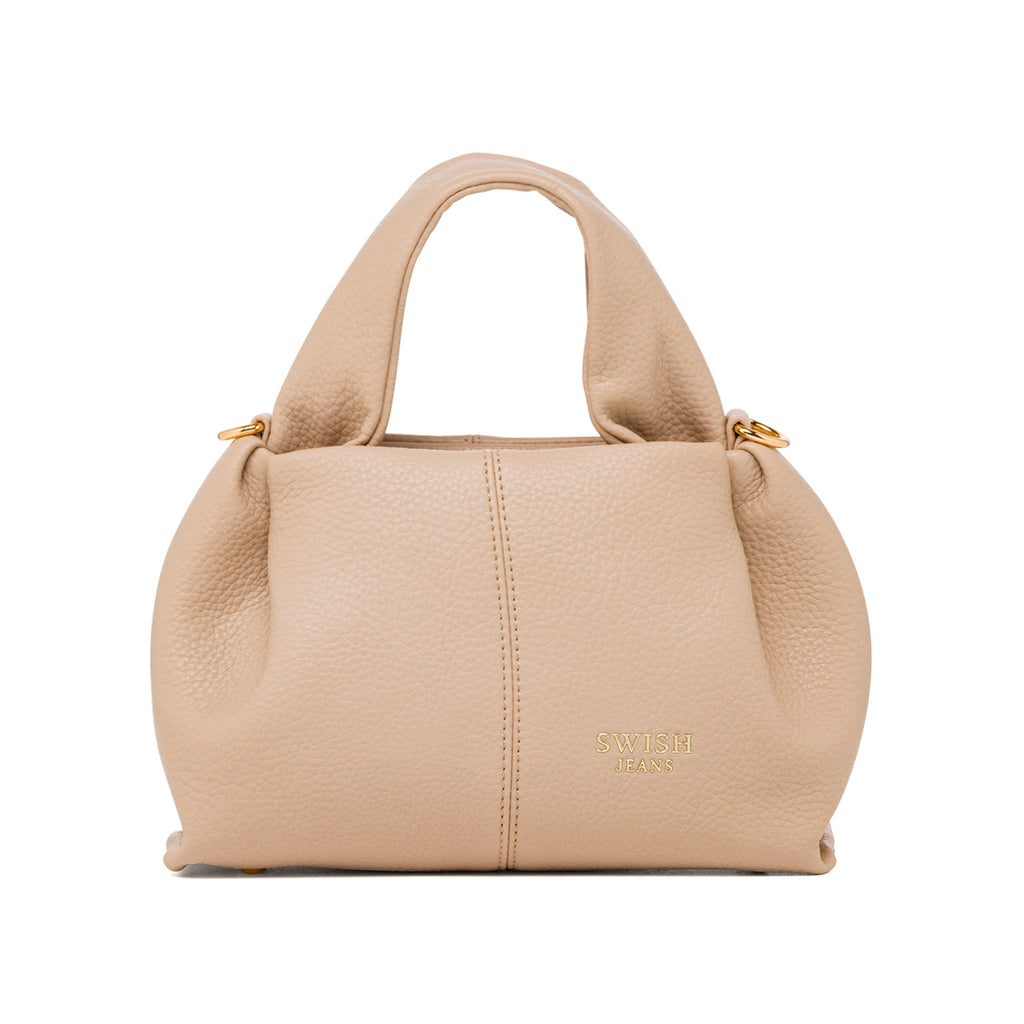 Borsa a Mano da Donna Taupe con Tracolla Regolabile Swish Jeans