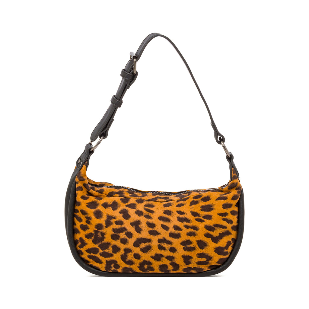 Borsa a Spalla da Donna con Stampa Animalier Swish Jeans