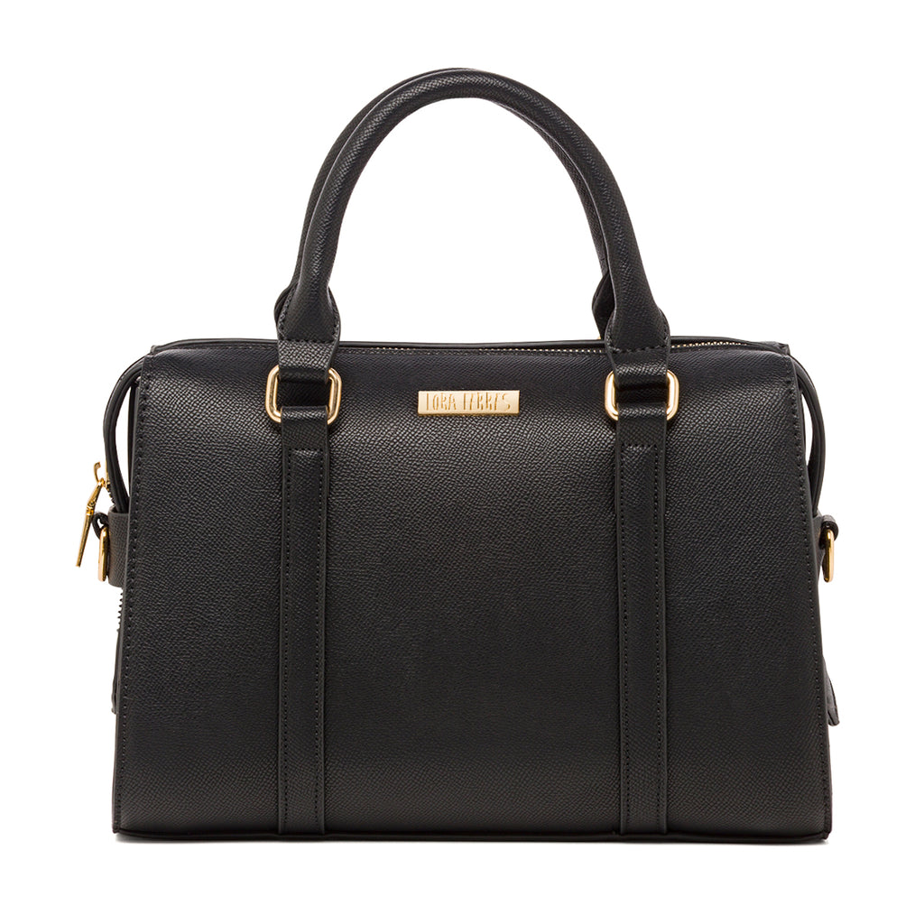 Borsa a Mano da Donna Nera con Tracolla Rimovibile Lora Ferres