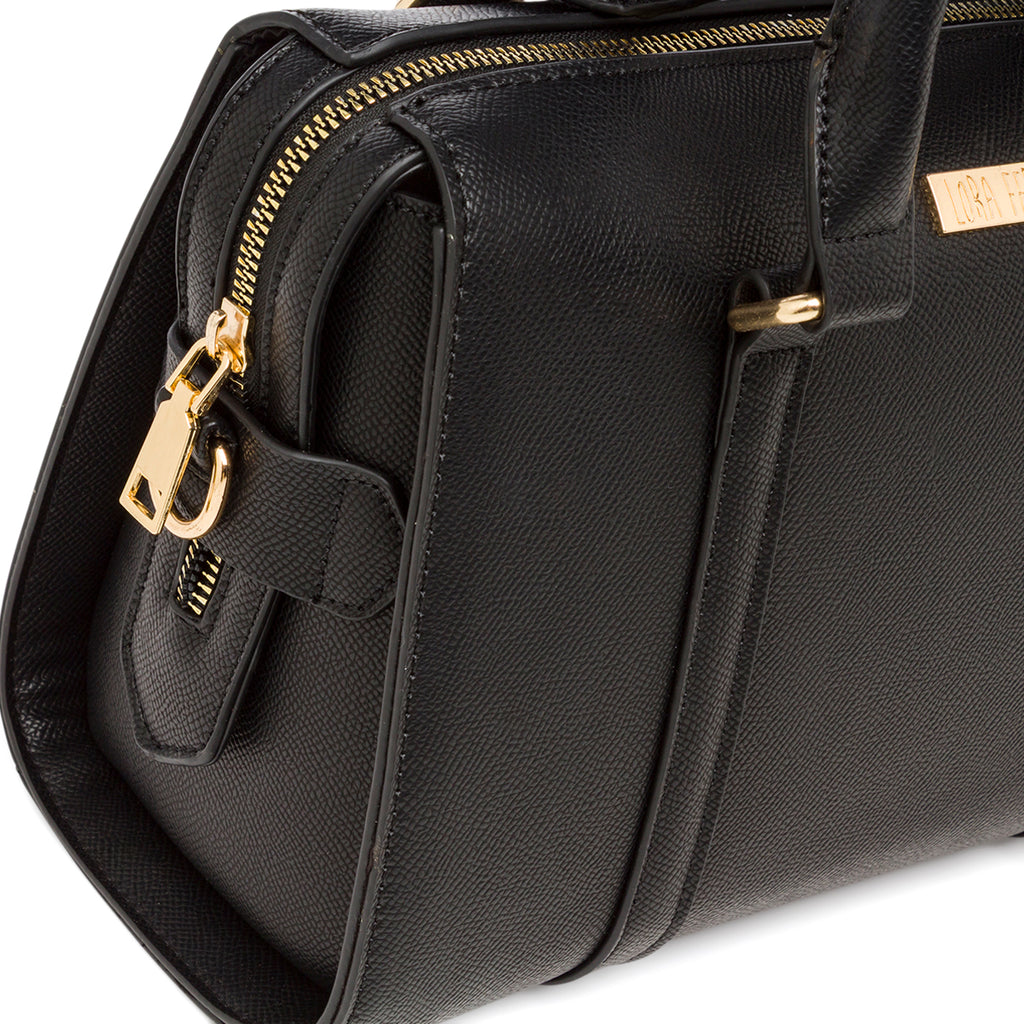 Borsa a Mano da Donna Nera con Tracolla Rimovibile Lora Ferres