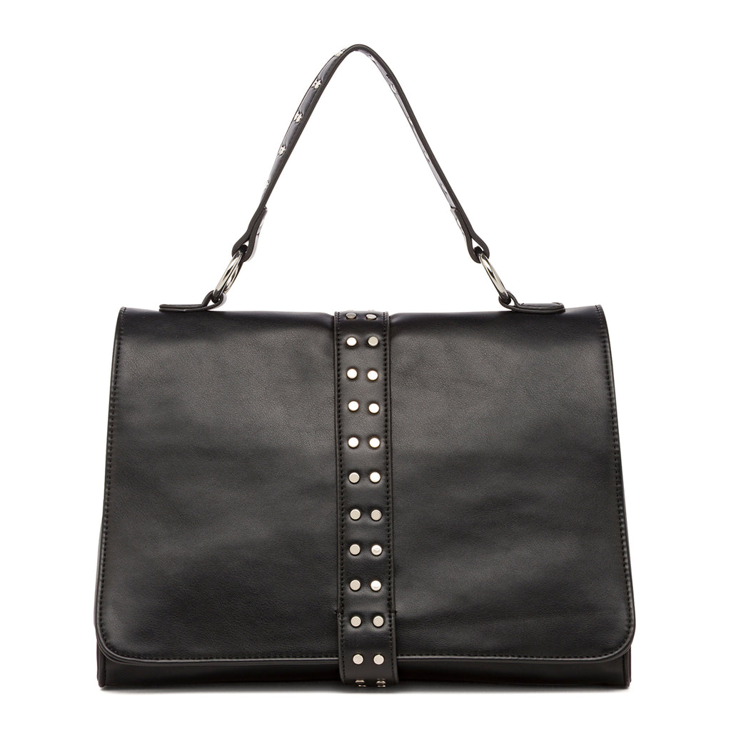 Borsa a Mano da Donna Nera con Borchie Lora Ferres